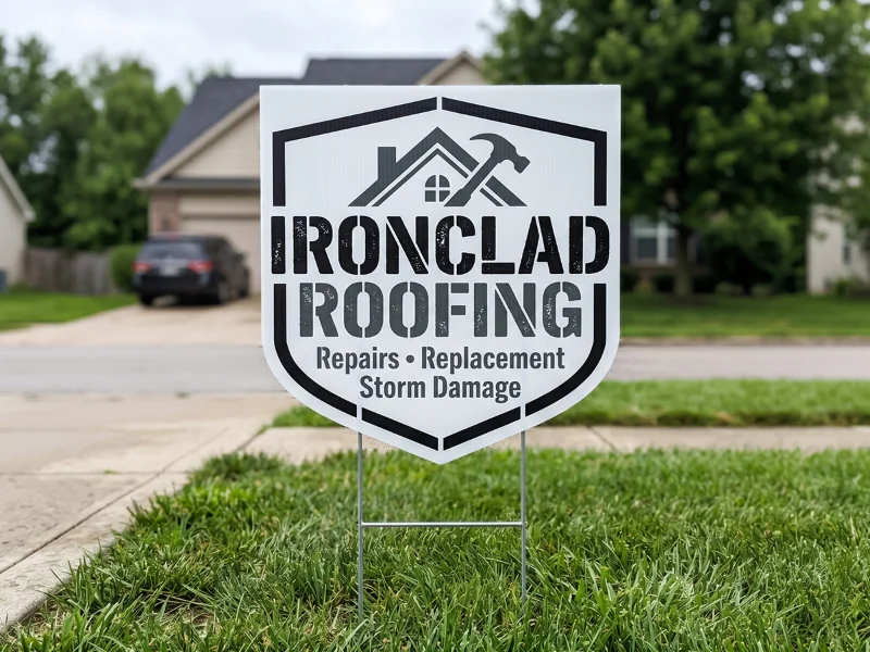 Die-Cut Yard Signs (1-Sided)