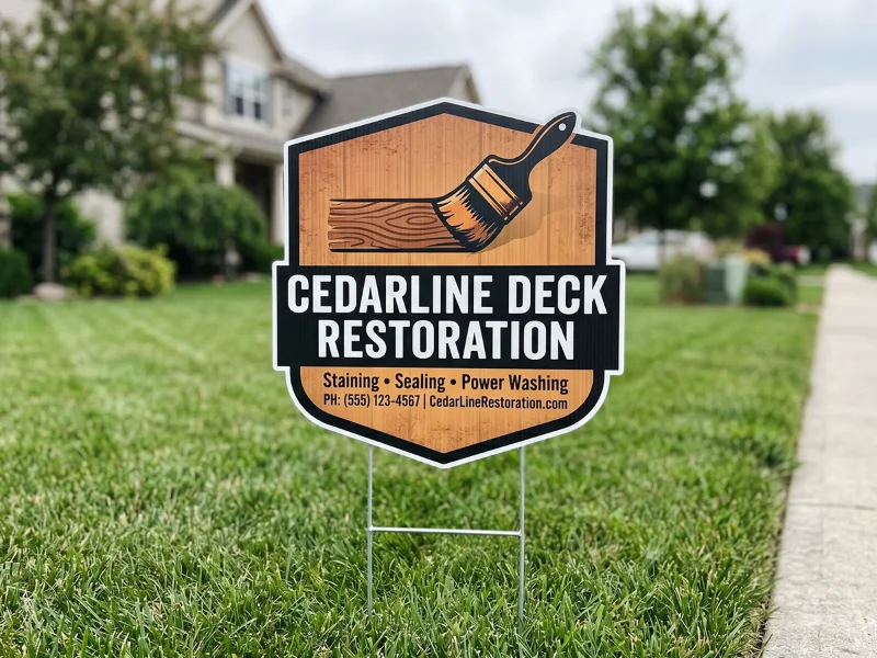 Die-Cut Yard Signs (1-Sided)