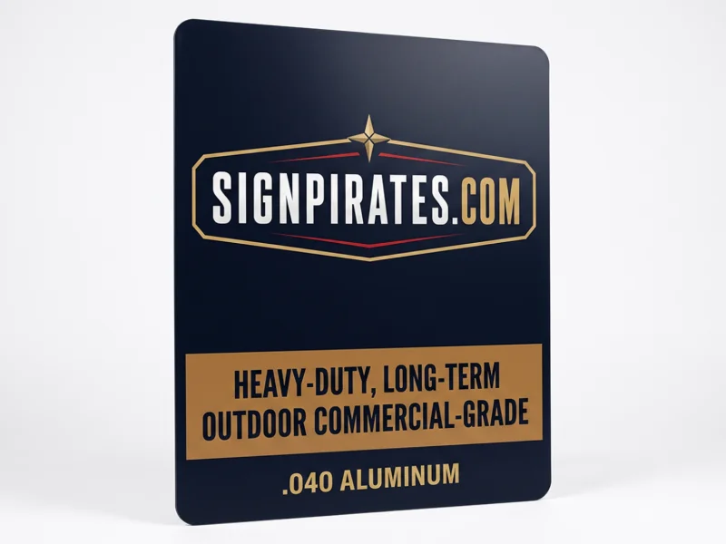 .040 Aluminum Signs (1-Sided)