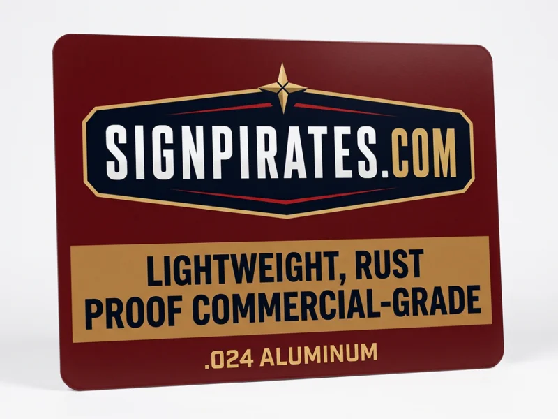 .024 Aluminum Signs (1-Sided)