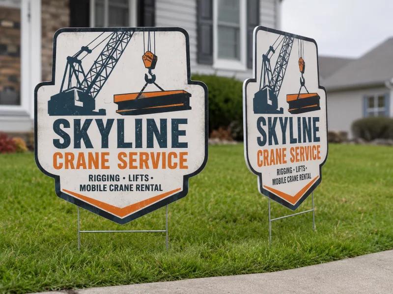 Die-Cut Yard Signs (2-Sided)