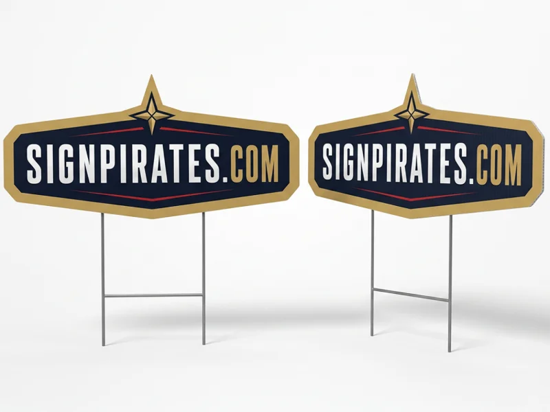 Die-Cut Yard Signs (2-Sided)
