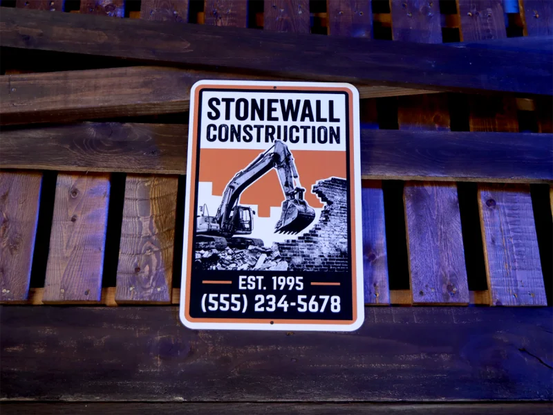 .040 Aluminum Signs (1-Sided)