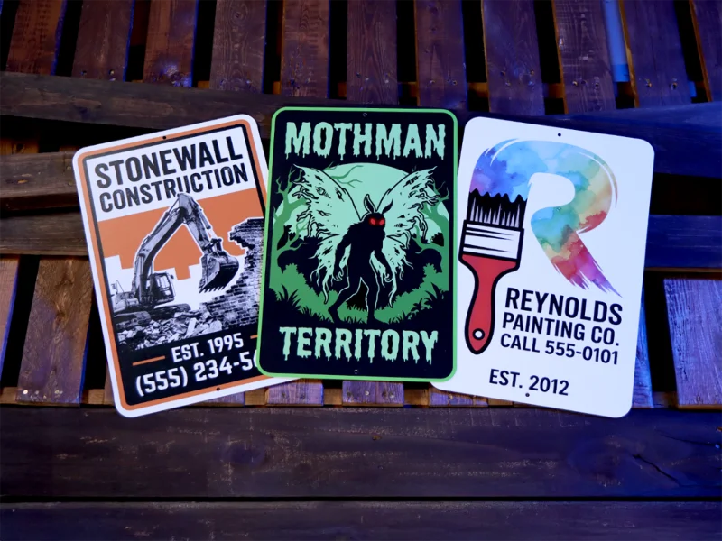 .040 Aluminum Signs (1-Sided)