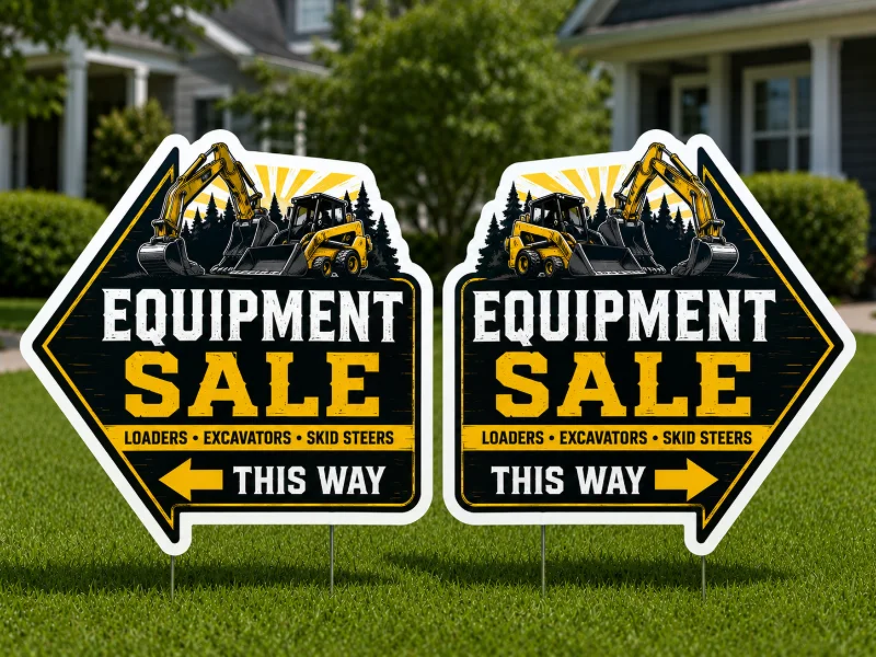 Die-Cut Yard Signs (2-Sided)
