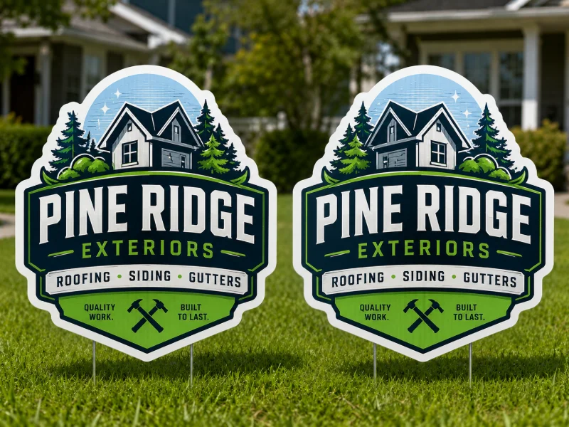 Die-Cut Yard Signs (2-Sided)