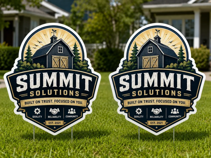 Die-Cut Yard Signs (2-Sided)