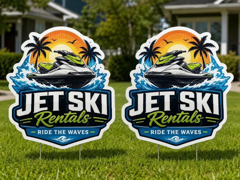 Die-Cut Yard Signs (2-Sided)
