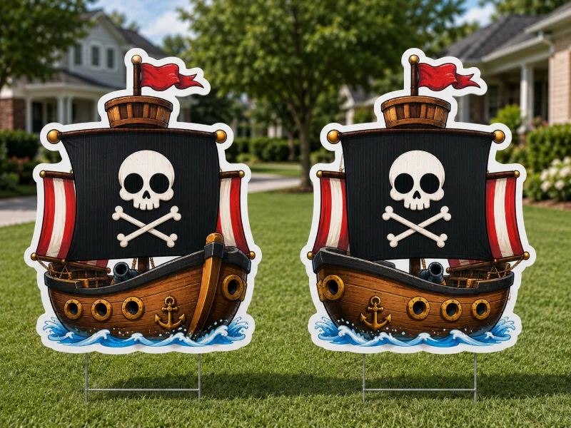 Die-Cut Yard Signs (2-Sided)