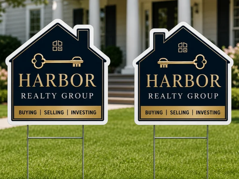 Die-Cut Yard Signs (2-Sided)
