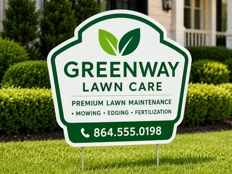 Die-Cut Yard Signs (1-Sided)