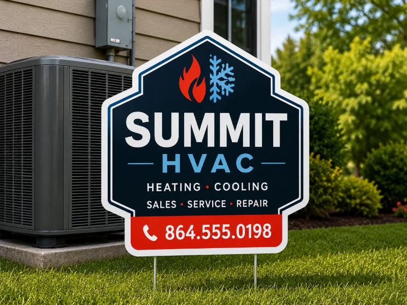 Die-Cut Yard Signs (1-Sided)