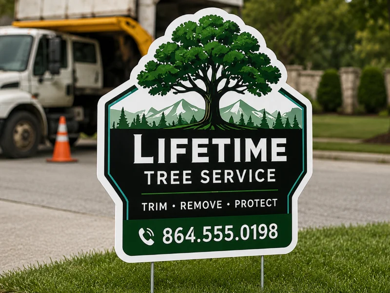 Die-Cut Yard Signs (1-Sided)