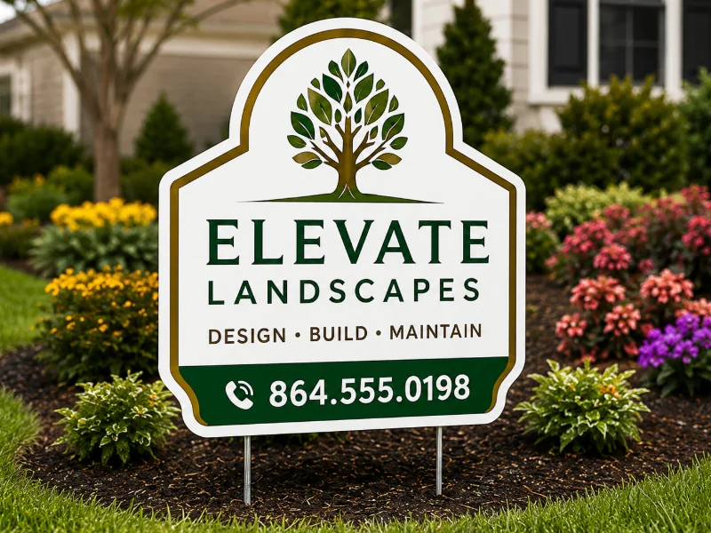 Die-Cut Yard Signs (1-Sided)